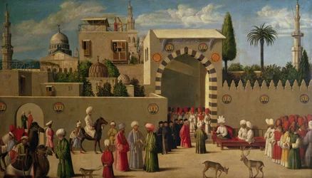 Das Interview des venezianischen Botschafters in einer orientalischen Stadt oder, Der Empfang von Domenico Trevisani in Kairo im Jahr 1512